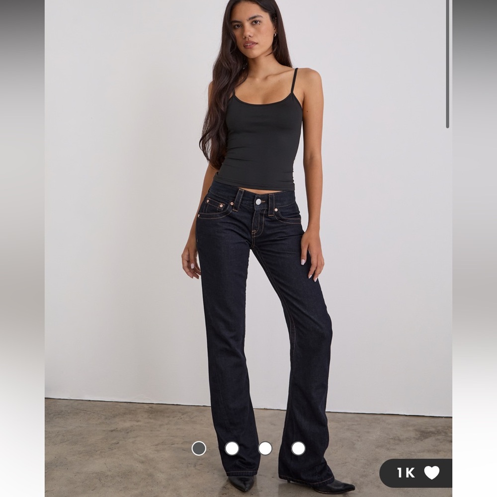 Motel rocks Motel low rise twisted seam jeans in rinse